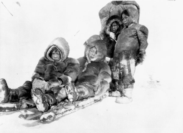 Inuit on the go... most of the time! Taken in the 1920s in the Northwest Territories. © Library and Archives Canada.