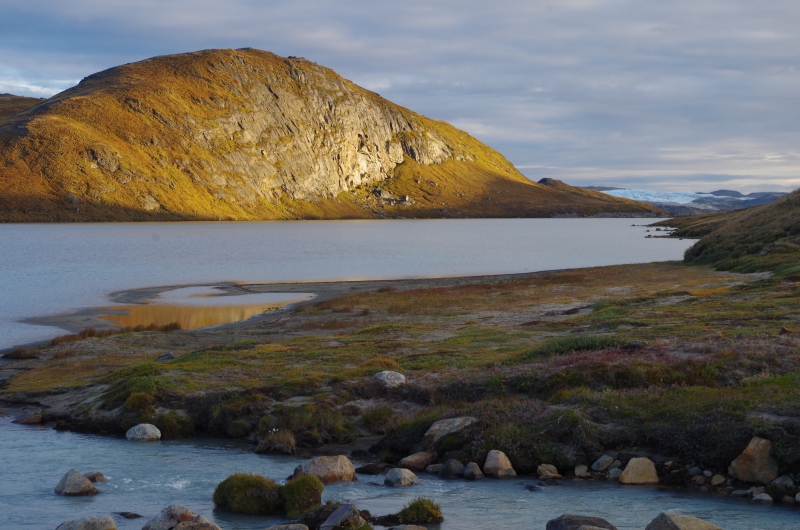 The view from our campsite east of Kangerlussuaq, Greenland. AUgust 2014